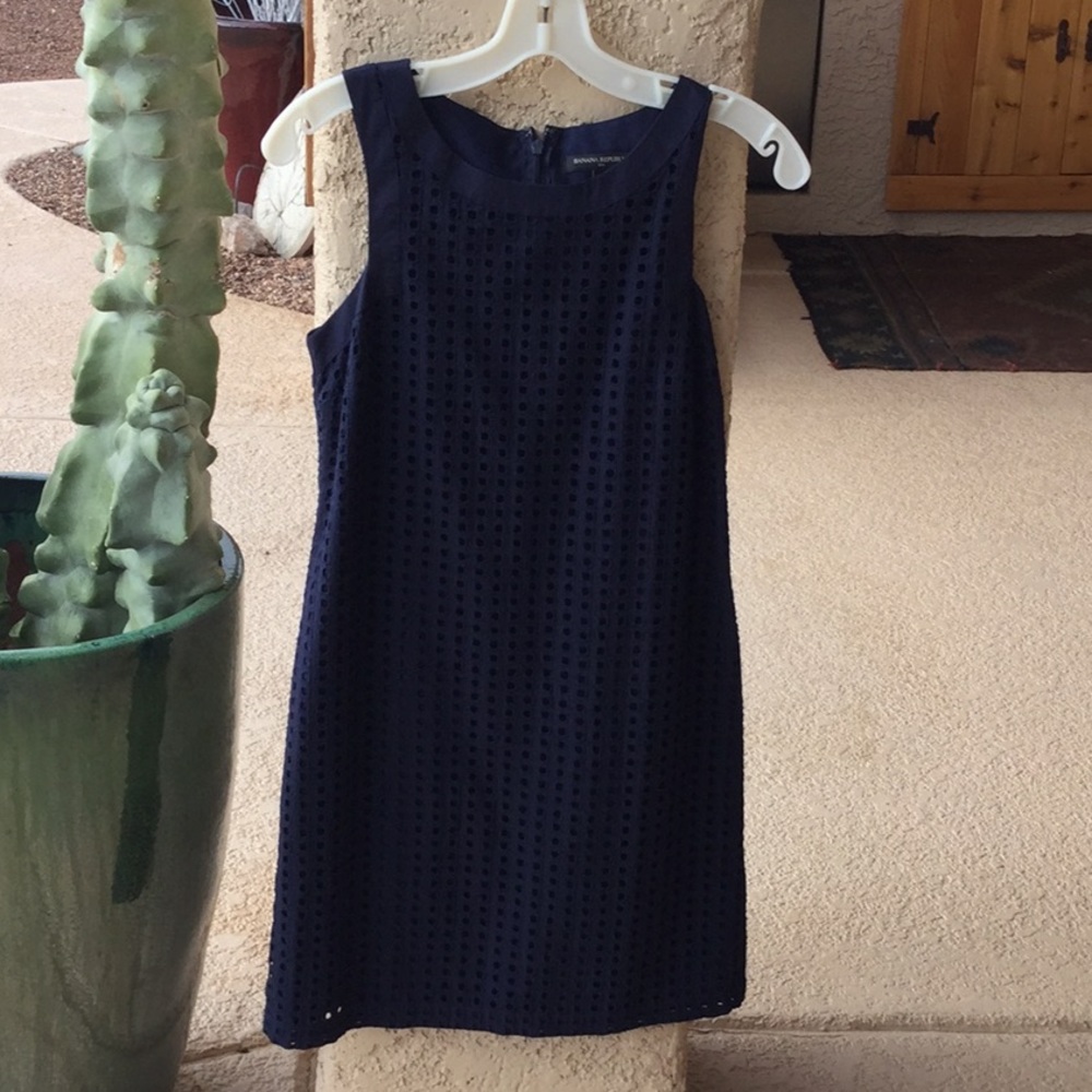 Banana Republic navy sleeveless sundress